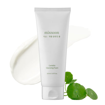 Centella Cica Cleansing Foam 150ml, Low pH Soothing Face Wash for Hydration & Glow