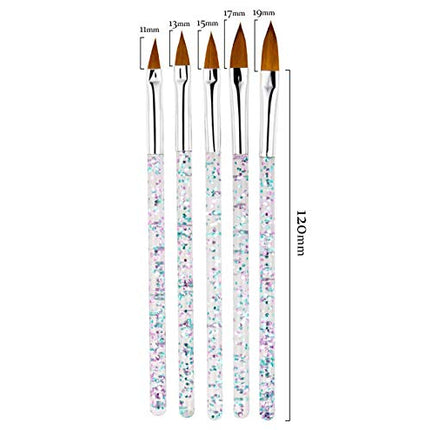 31PCS Nail Art Brushes & Dotting Tools Set, Gel Polish Striping Drawing Brushes DIY Designs
