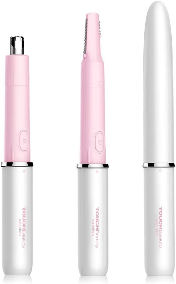 Hair Trimmer for Women & Men – Dual Blades Shaver for Face, Nose & Body