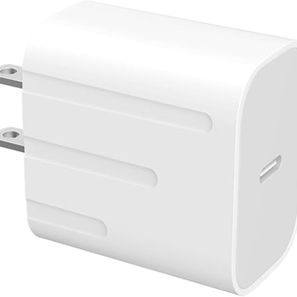 2-Pack 20W USB-C Fast Charging Adapter – Compatible with iPhone, iPad, Galaxy & More (White)