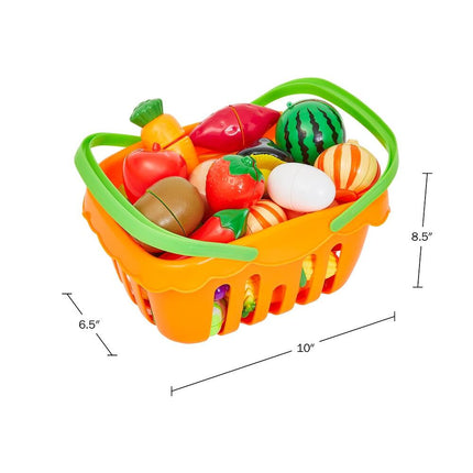 46-Piece Play Food Set by Hey Play – Multicolor, Fun Pretend Play