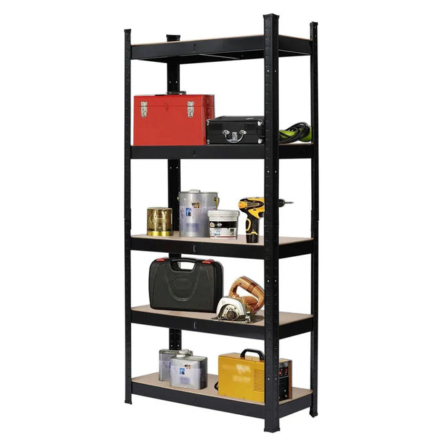 5 Tier Metal Shelving Unit Adjustable Garage Storage Utility Rack Heavy Duty