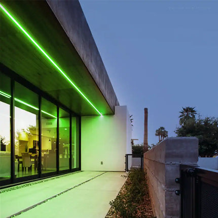 50FT LED Neon Rope Light Green IP67 120V Linkable to 150FT ETL Certified