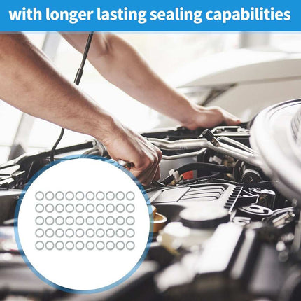50PCS Engine Oil Crush Washers, Drain Plug Gaskets, Car Oil Drain Plug Seals