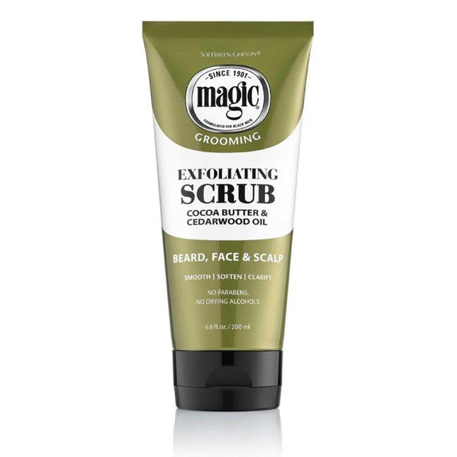 Carson Magic Men's Exfoliating Scrub Softens & Smooths Cocoa Butter & Cedarwood Oil