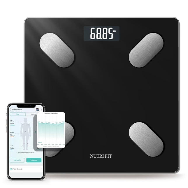 Smart Body Weight & Composition Scale – BMI, Muscle, Fat, Bluetooth