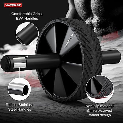 Ab Roller Exercise Wheel for Men Women Abdominal Workout Fitness Training