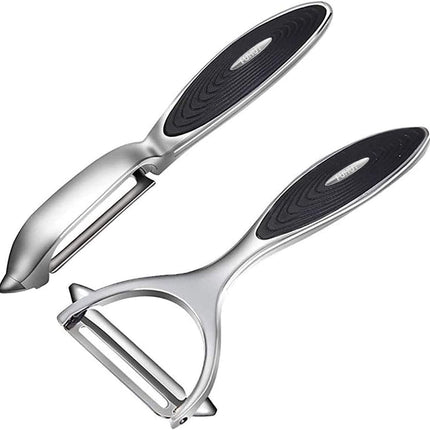 2PCS Vegetable Peeler Set Y & I Shape Stainless Steel Fruit Potato Peeler