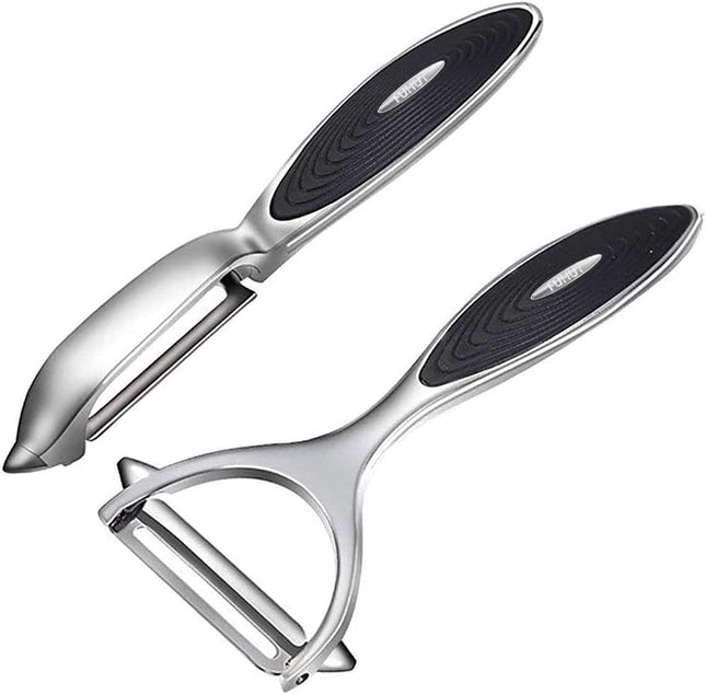 2PCS Vegetable Peeler Set Y & I Shape Stainless Steel Fruit Potato Peeler