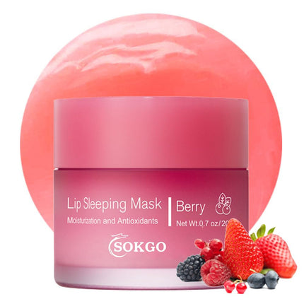 Sleeping Lip Mask – Hydrating Lip Balm with Vitamin C & Antioxidants