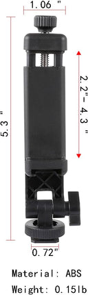 Universal Phone Tripod Mount Adapter 360° Rotation Holder for DSLR Camera