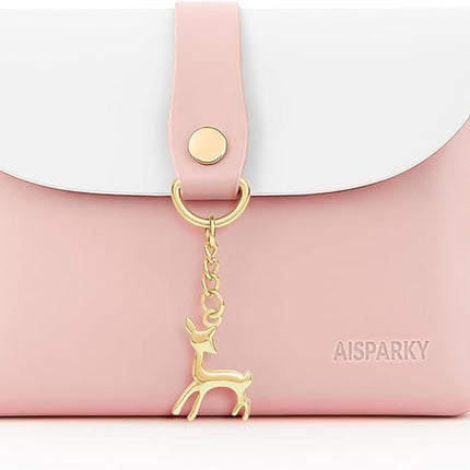 Small Crossbody Purse for Girls PU Leather with Gold Chain Adjustable Strap