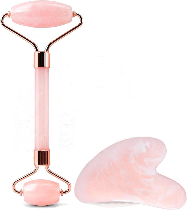 Facial Massage Roller Set, Face Depuffing Tool, Resin Skincare Massager for Daily Care