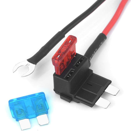 1m 3.3ft Car Cigarette Lighter with Fuses Kit – Add-a-Circuit TAP Adapter, 12V Fuse
