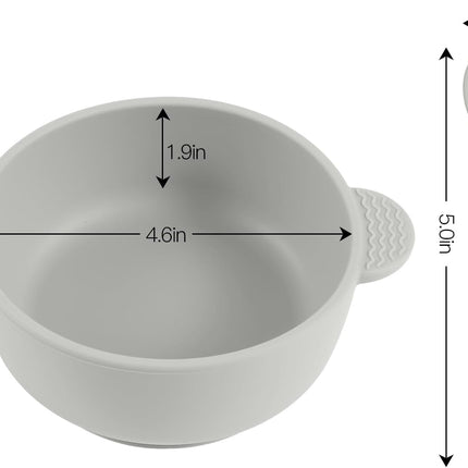 3-Pack Silicone Baby Bowls & 3 Spoons – Suction, BPA-Free, Toddler Feeding