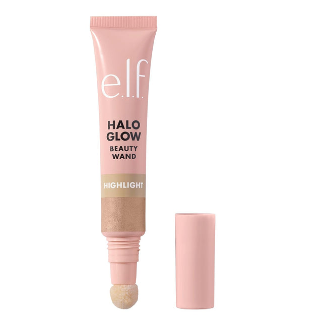 Halo Glow Highlight Beauty Wand, Champagne, Liquid Highlighter, Buildable & Vegan Glow