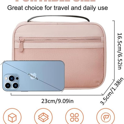 Travel Cord & Electronics Organizer Case for Women – Portable Cable Storage Bag