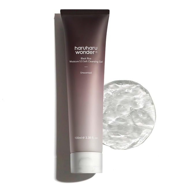 Black Rice Moisture 5.5 Soft Cleansing Gel for Gentle Daily Face Wash