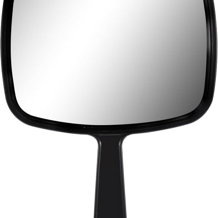 10.3"x7.4" Black Hand Mirror – Portable Handheld Mirror with Handle