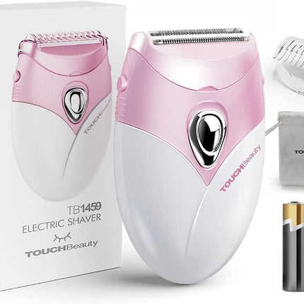 3-Blade Electric Shaver for Women, Waterproof Bikini Trimmer, Wet & Dry Body Razor, Pink