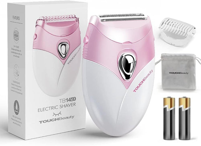 3-Blade Electric Shaver for Women, Waterproof Bikini Trimmer, Wet & Dry Body Razor, Pink