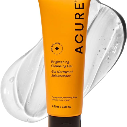 Vegan Face Scrub Brightening Gel with Fruit Extracts for Smooth, Glowing Skin