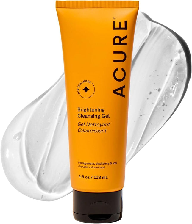 Vegan Face Scrub Brightening Gel with Fruit Extracts for Smooth, Glowing Skin