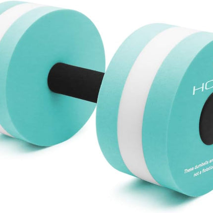 Water Aerobic Dumbbells: Set of 2 Foam Dumbbells for Pool Fitness & Weight Loss