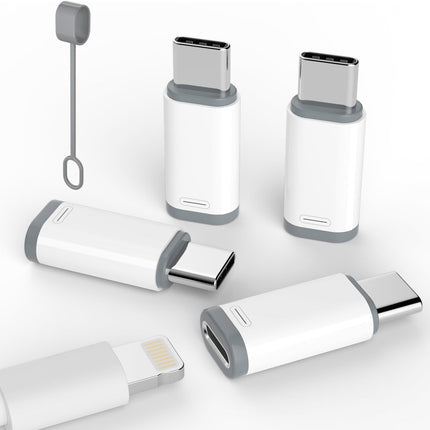 4-Pack Lightning to USB-C Adapter for iPhone 15/16/17 Pro – Fast Charging