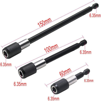 Flexible Drill Bit Extension Set – Right Angle, Bendable, Adapters & Bit Holders