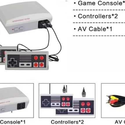 Retro Game Console – 300+ Built-In Games with 2 Wired Controllers