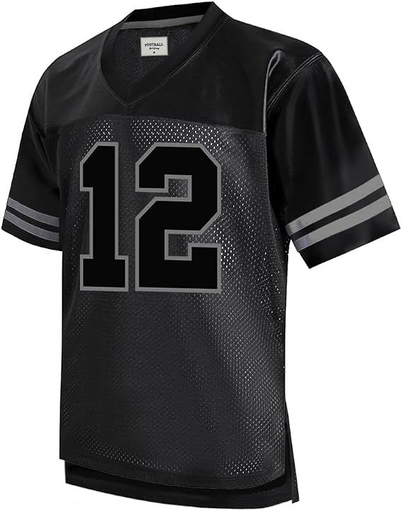 Blank Football Jersey Shirt Men Women, Breathable Mesh Sports Soccer Training Top Size: X-Large