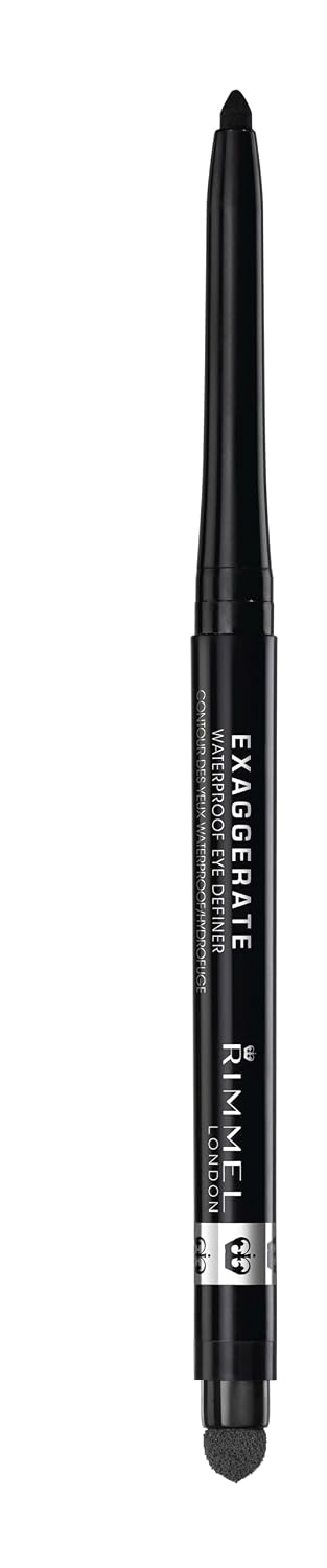 London Exaggerate Waterproof Eye Definer 262 Blackest Black, Long-Wear Eyeliner 0.01oz