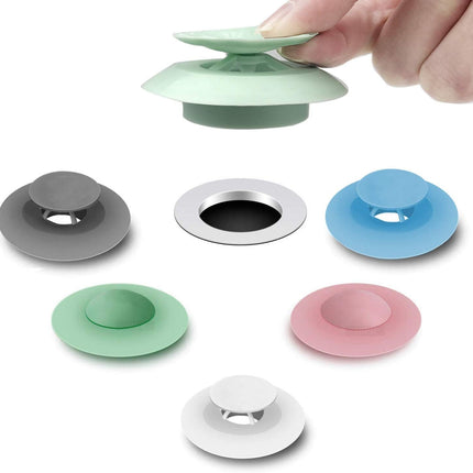 5 Pack Silicone Tub Stopper – Hair Catcher, Easy Install for Bathroom & Kitchen
