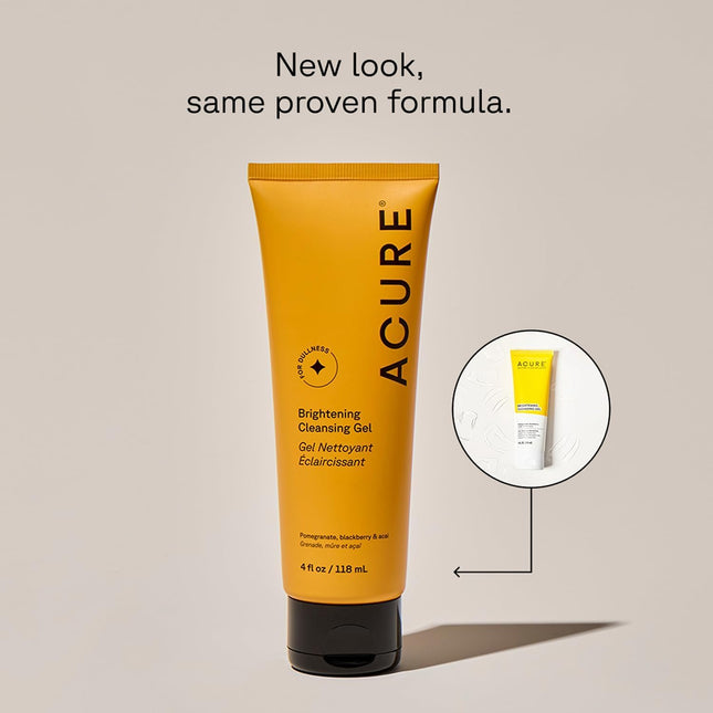 Vegan Face Scrub Brightening Gel with Fruit Extracts for Smooth, Glowing Skin