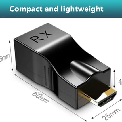 4K HDMI to RJ45 Extender – HDMI Over Ethernet Cat6/7/8, 1080P, 98FT