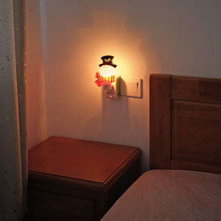 Snowman Christmas Night Light Plug-In – Swivel Plug & On/Off Switch for Kids