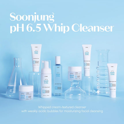 SoonJung pH 6.5 Whip Cleanser 5.07 Fl Oz Mild Foaming Face Wash Sensitive Skin