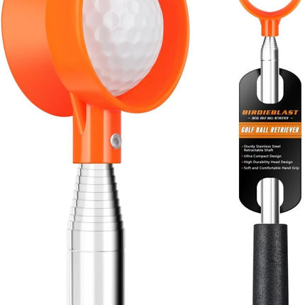 Telescopic Golf Ball Retriever – Stainless Steel, 9–20Ft, Professional Use