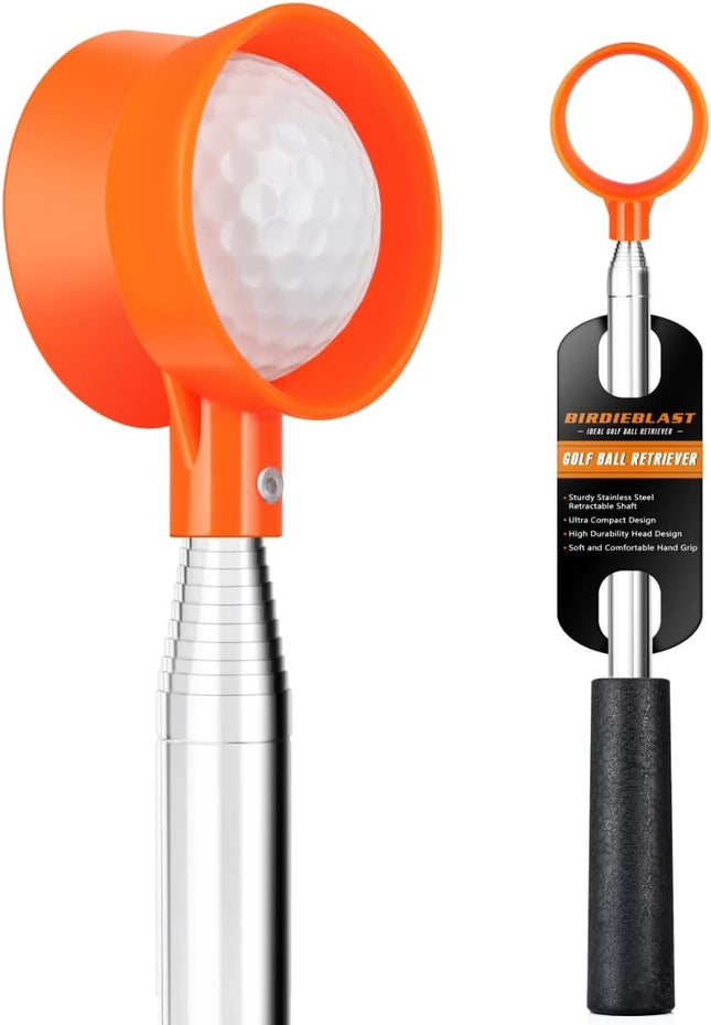 Telescopic Golf Ball Retriever – Stainless Steel, 9–20Ft, Professional Use