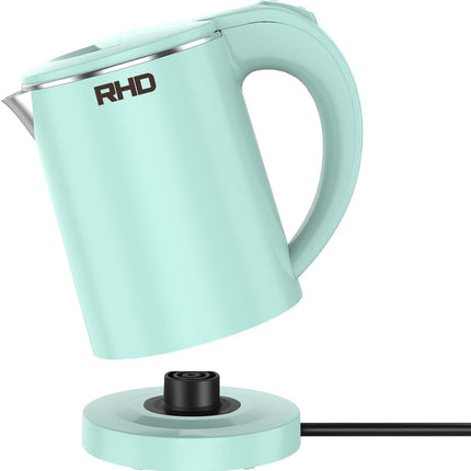 Small Travel Kettle – 0.5L, Auto Shut-Off, Boil-Dry Protection, Green