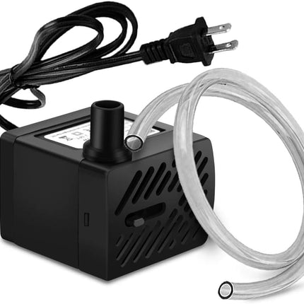 50GPH 3W Mini Submersible Water Pump with 3.3FT Tubing for Aquarium, Pond & Fountain