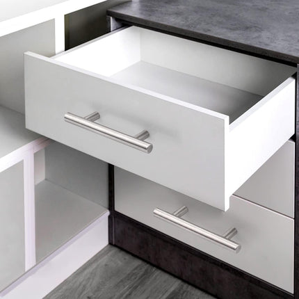 30 Pack Cabinet Handles Brushed Nickel T Bar Drawer Pulls 3 Inch Centers