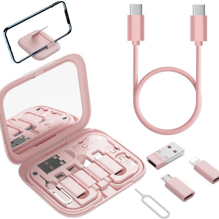 USB-C Adapter Kit for iPhone 16/17, Pixel & Samsung – Cables, OTG, Mirror Case