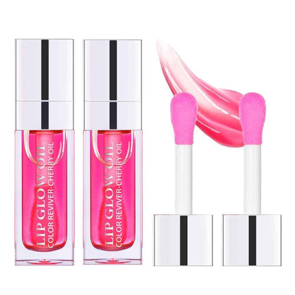 Hydrating Lip Glow Oil – Plumping, Tinted, Moisturizing, Non-Sticky Gloss
