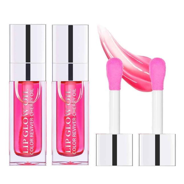 Hydrating Lip Glow Oil – Plumping, Tinted, Moisturizing, Non-Sticky Gloss