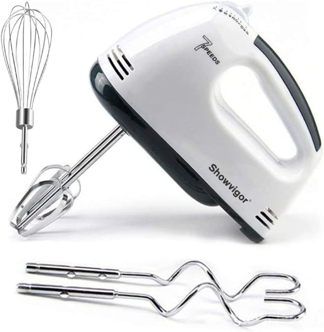 Electric Mixer for Baking – 7-Speed Handheld Mixer with 5 Accessories
