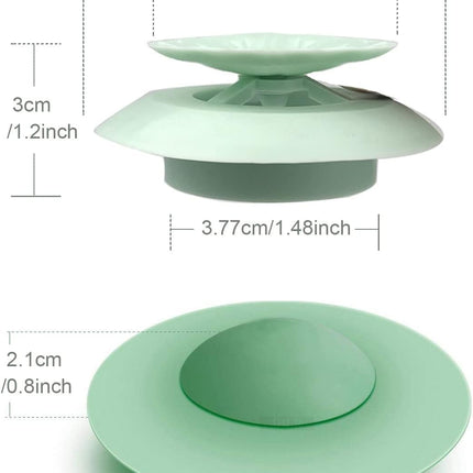 5 Pack Silicone Tub Stopper – Hair Catcher, Easy Install for Bathroom & Kitchen