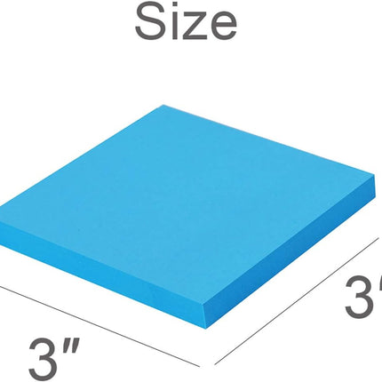 Sticky Notes 3x3 Inches Bright Colors Self Stick Pads 82 Sheets for Office Use