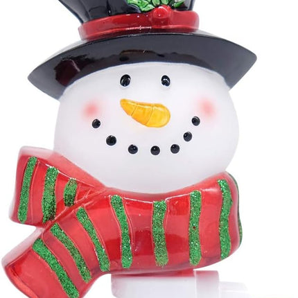 Snowman Christmas Night Light Plug-In – Swivel Plug & On/Off Switch for Kids